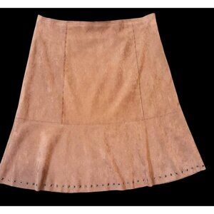 Elliott Lauren Faux Leather Native American Cowgirl Rodeo Size 2 Western Skirt